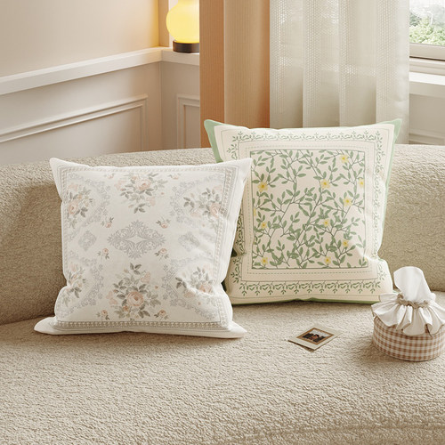 法式轻奢高级感沙发抱枕套床头靠垫含芯飘窗靠枕可拆洗沙发靠背垫