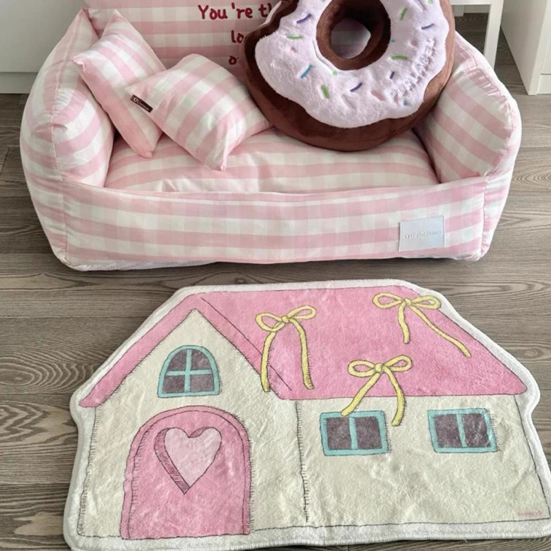 ins风卡通造型可爱房子卧室地毯客厅沙发地垫衣帽间床前加厚脚垫,居家布艺,地毯,淘宝优惠券,粉丝福利购,淘宝优惠卷