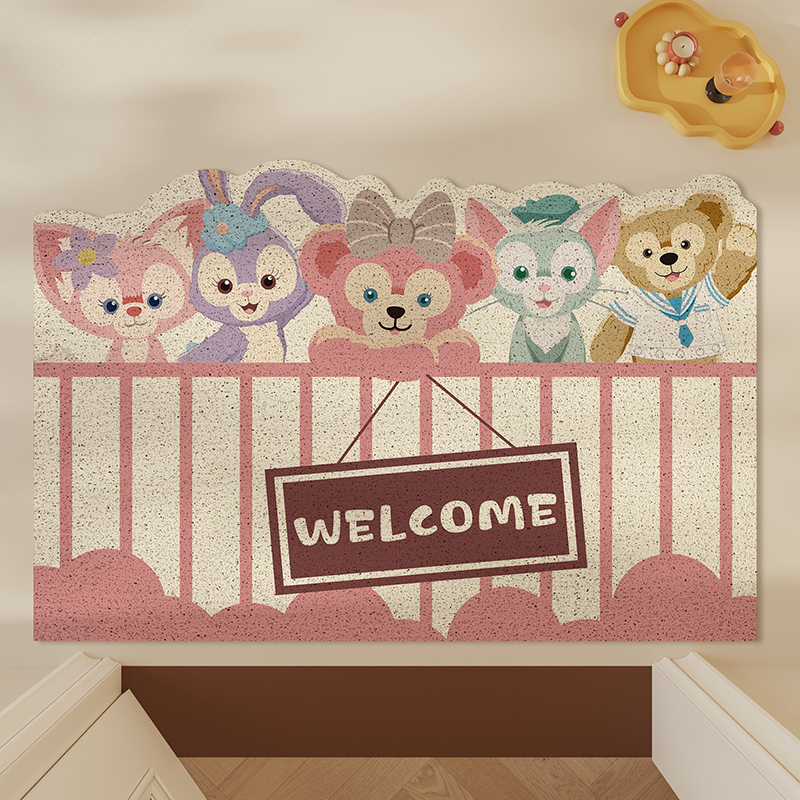 星黛露家族入户门垫进门地垫耐脏免洗防滑可裁剪脚垫门口pvc地毯