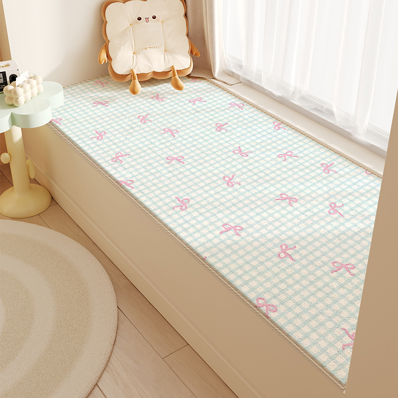 ins风卧室飘窗垫四季通用加厚窗台地垫床边仿羊绒垫子榻榻米坐垫