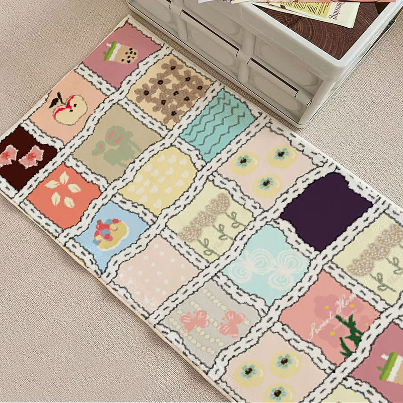 卧室少女ins风地毯女生床边毯床下床前地垫秋冬加厚脚垫爬爬垫子,居家布艺,地毯,淘宝优惠券,粉丝福利购,淘宝优惠卷