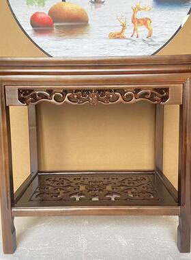 实木花架鱼缸架桌子茶几边几盆景架摆件桌工艺品奇石茶桌中式沙发