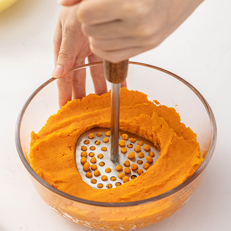 不锈钢土豆泥压泥神器捣泥压蛋器辅食捣碎碾压工具勺家用加厚