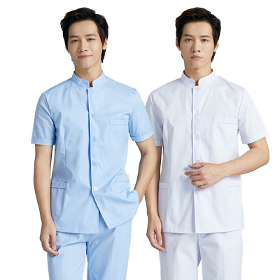 沙卓凡立领护士服短袖套装