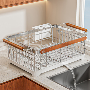 中古304不锈钢碗架沥水架厨房碗碟置物架台面碗盘餐具沥水收纳架