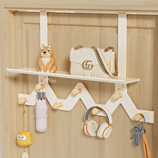 门后挂钩免打孔挂衣架门上加长门背式挂衣服神器卧室收纳置物架