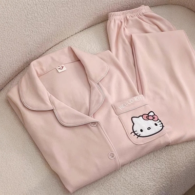 HelloKitty德绒睡衣女秋冬季珊瑚