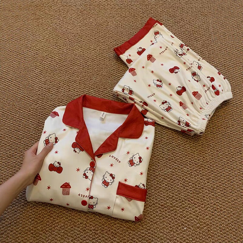 可爱德绒睡衣女士春秋2025新款少女甜美可外穿新年家居服大码套装,女士内衣/男士内衣/家居服,睡衣/家居服套装,淘宝优惠券,粉丝福利购,淘宝优惠卷