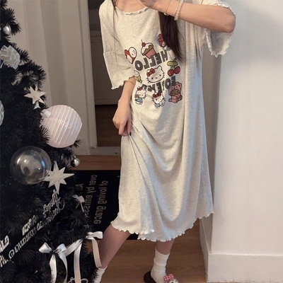 2025新款带胸垫睡裙女夏季莫代尔