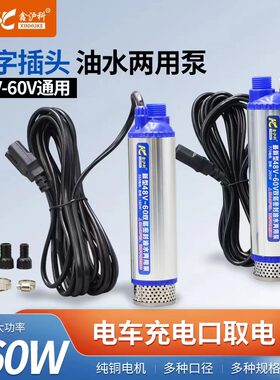 油水两用泵迷你款潜水泵48v-60v