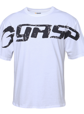 GASP夏季短袖肌肉狗运动T恤男纯棉宽松上衣训练健美盖世璞健身服