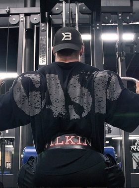 GASP新款短袖肌肉狗兄弟运动T恤男宽松上衣训练健美盖世璞健身服