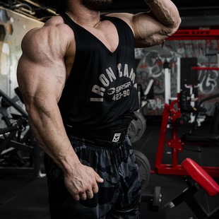 GASP美式背心夏季宽松健美显大训练运动健身肌肉坎肩潮男款T吸汗