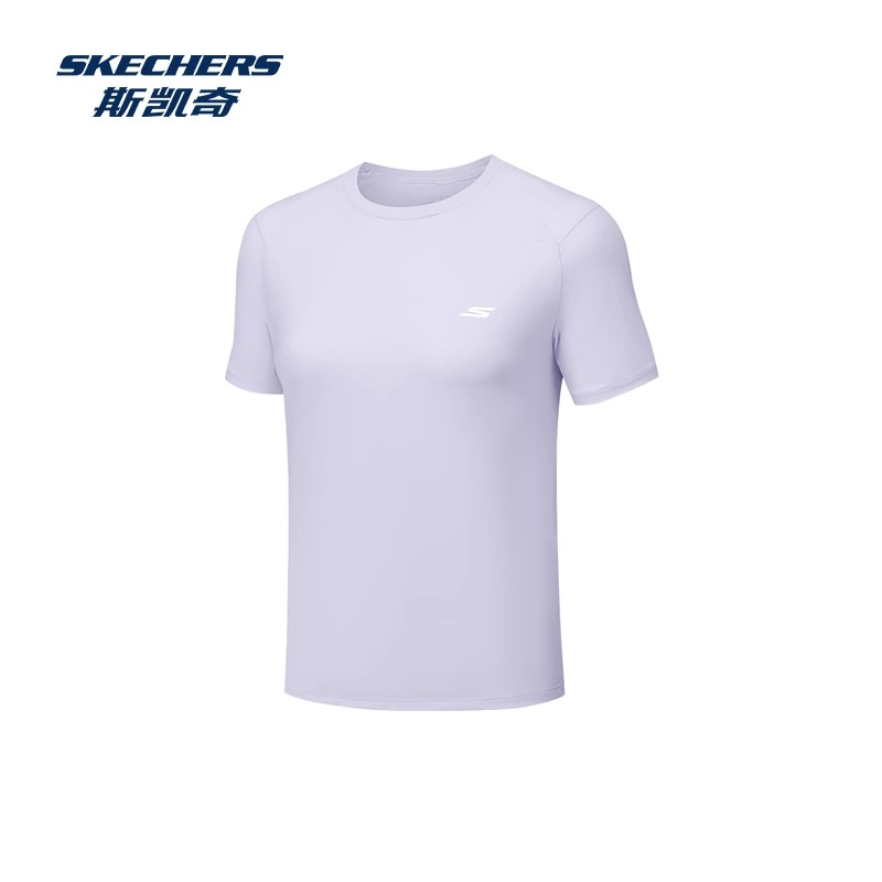 斯凯奇女装短袖T恤夏季新款运动休闲凉感科技针织上衣P225W272