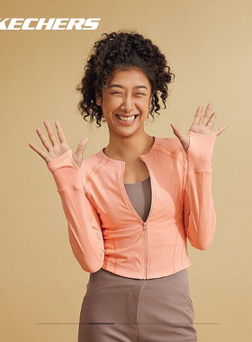 斯凯奇瑜伽Freedom自在系列女士运动外套上衣P224W119