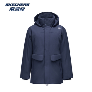 斯凯奇男士 梭织运动风羽绒外套P424M065