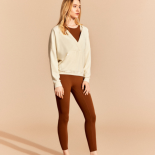 斯凯奇25年春秋新款 针织百搭舒适连帽套头卫衣P324W048 女子时尚