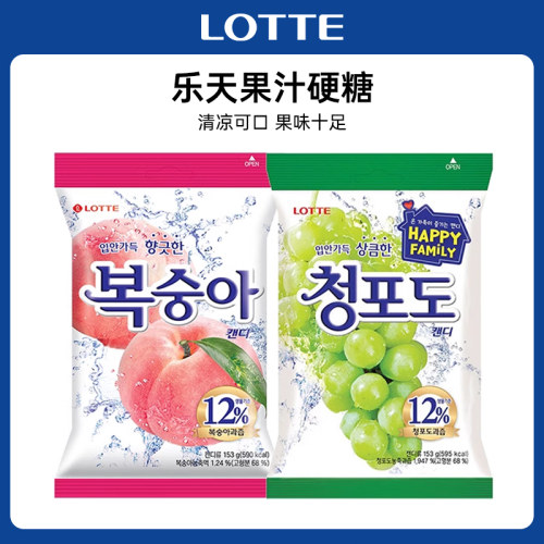韩国LOTTE乐天青葡萄味硬糖