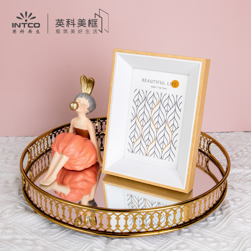 现代简约轻奢相框照片摆台横竖摆放客厅卧室5 6 7 8寸相片装裱框