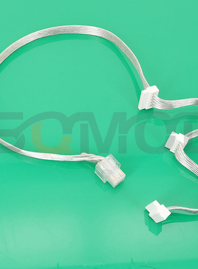 PSU145-振华LEADEX冰山金蝶模组电源线九宫格模块线 SATA 15PIN 硬盘供电线  透明排线 玩家线材 弯头90度