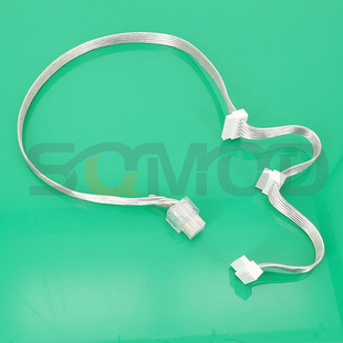 PSU145-振华LEADEX冰山金蝶模组电源线九宫格模块线 SATA 15PIN 硬盘供电线  透明排线 玩家线材 弯头90度