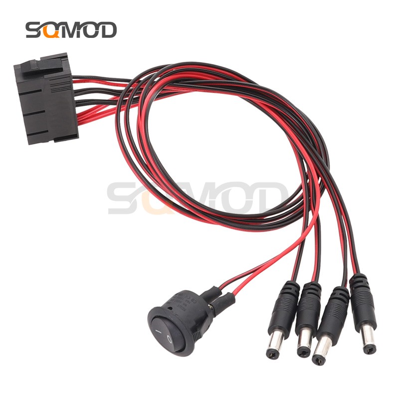 sqmOD电源转接线带启动开关