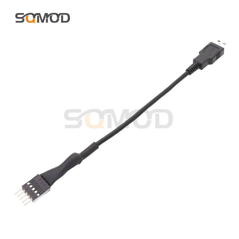 USB公头转9针内转外转接线sqmOD