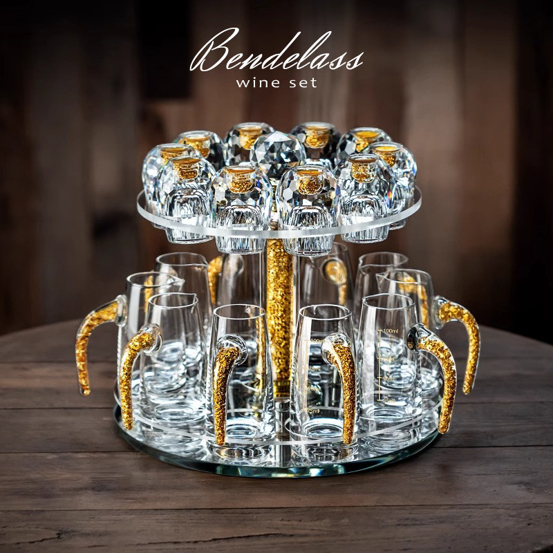 白酒杯套装一口杯家用轻奢高档水晶玻璃烈酒杯分酒器酒盅酒具送礼