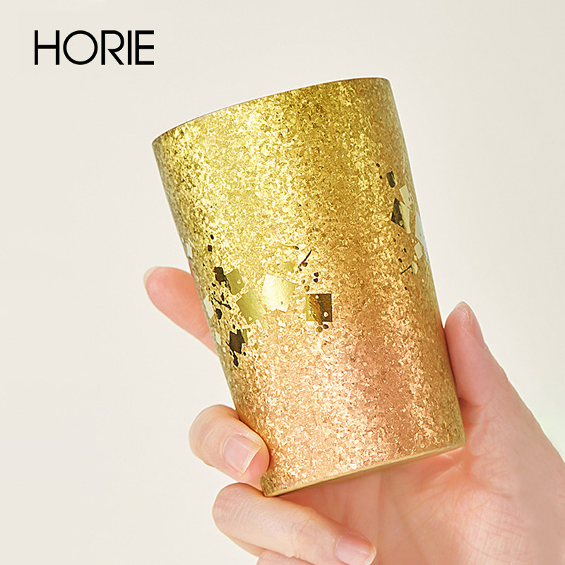 啤酒杯子HORIE纯钛水杯日本进口高级感日式创意轻奢高颜值果汁杯