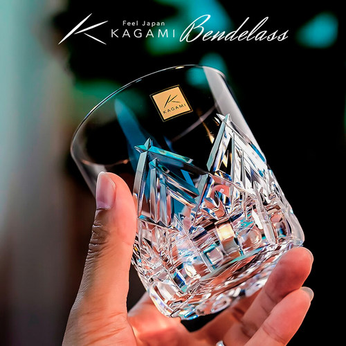 江户切子洛克杯KAGAMI威士忌酒杯