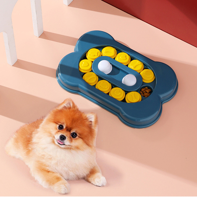 宠物用品狗狗食盘狗食盆中小型犬防噎慢食碗猫玩具狗狗益智玩具