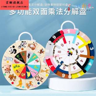 二年级手工九九转盘99乘法口诀表数学小学制作材料乘法口诀小转盘