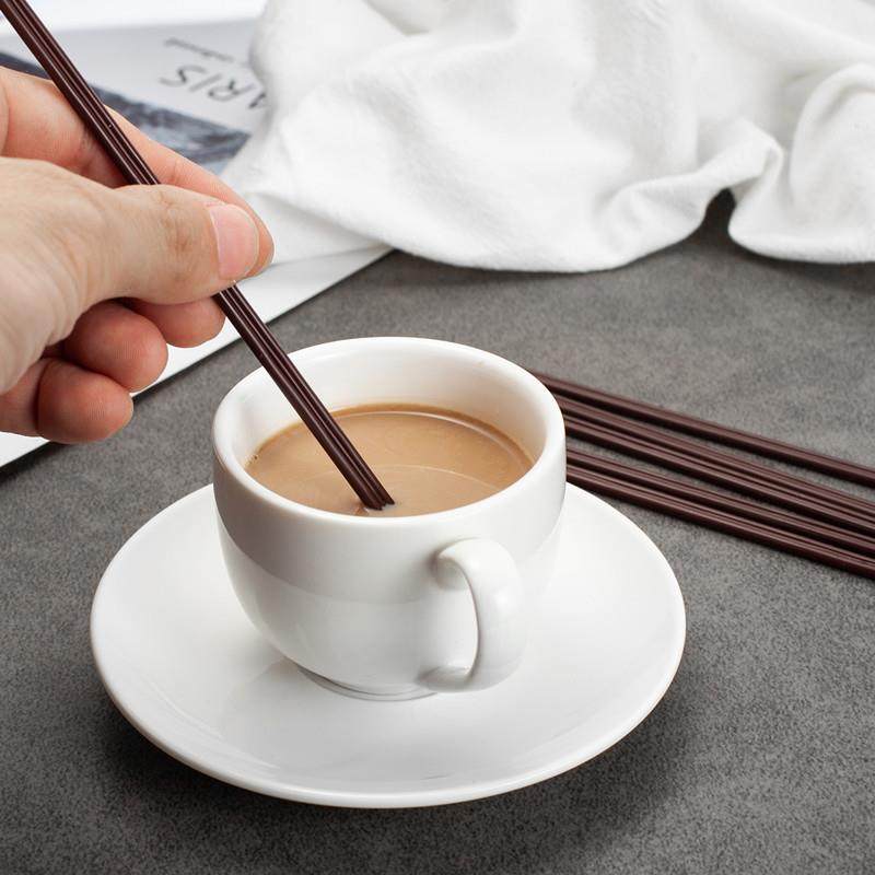 一次性咖啡吸管细专用搅拌棒奶茶饮料热饮管大小三孔独立包装加长图片