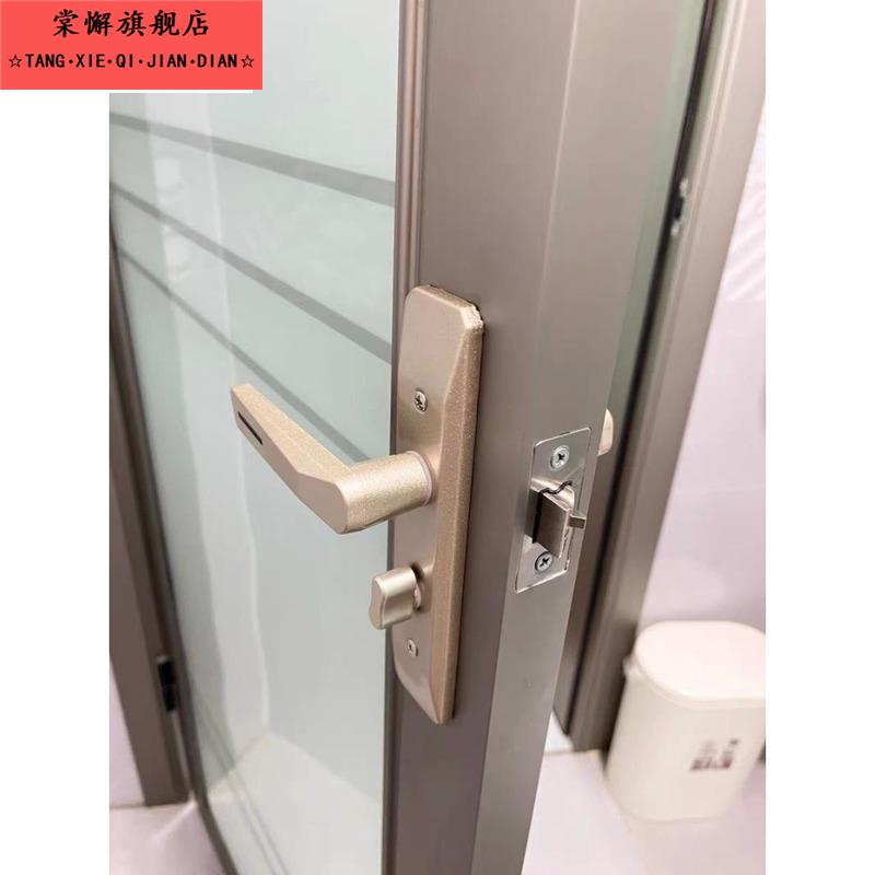 卫生间不锈钢门锁无钥匙家用洗手间浴室通用型门把手室内单舌执手