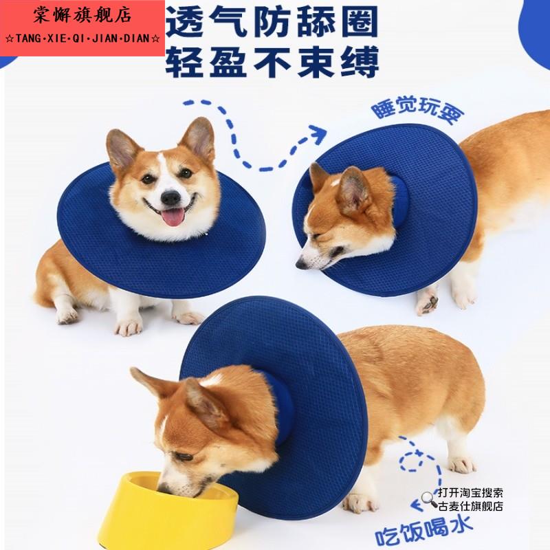 宠物狗狗伊丽莎白圈软头套透气防舔神器柯基法斗绝育用品耻辱脖圈