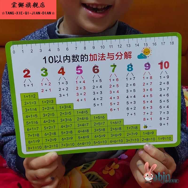 幼儿园早教10以内加减法口诀表加法儿童神器组合公式计算二十学习