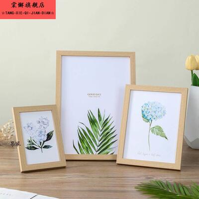 创意简约diy木质相框5寸6寸7寸8寸10寸A4画框摆台摆件照片墙