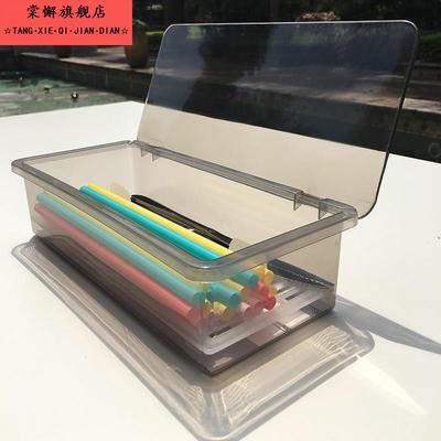 筷子盒架塑料吸管勺子刀叉收纳盒带盖沥水托餐具家用厨房防尘商用