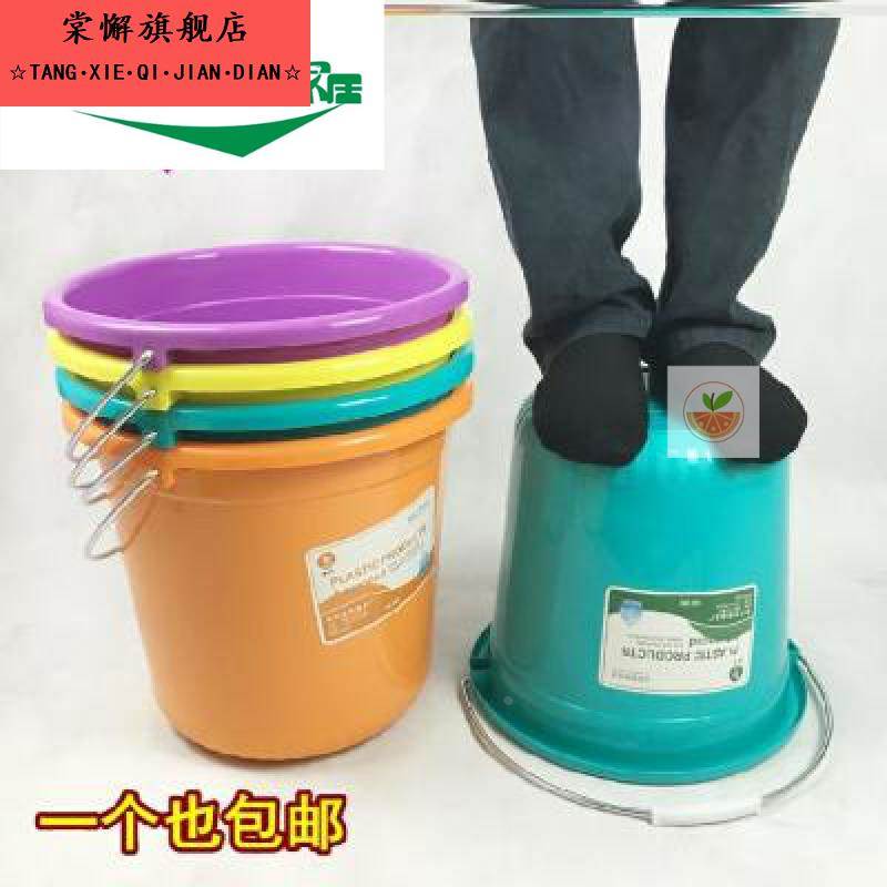 放水小孩洗澡水桶32升洗脚厨房欧式圆桶24升e可装热水19L便携塑料