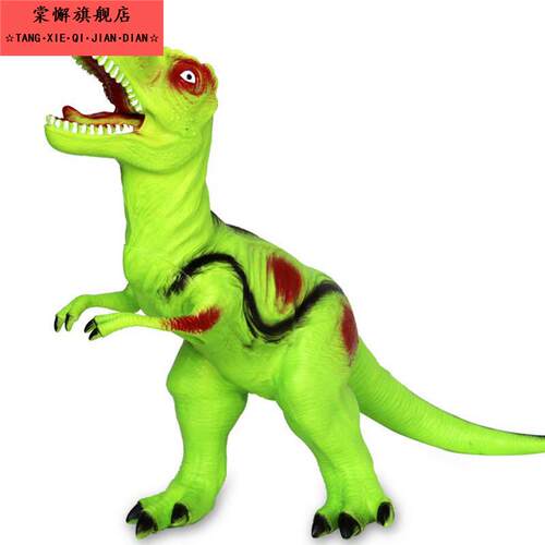 硅胶恐龙玩具软大号模型套装彷真空龙巩龙恐龙儿童玩具男童胶。