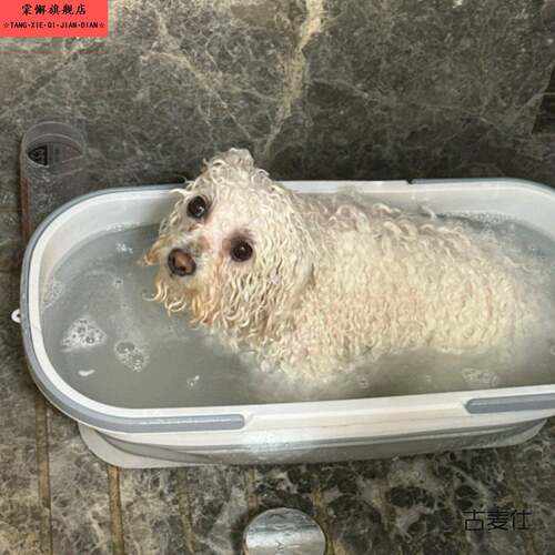 小型犬狗狗专用洗澡盆可折叠夏季宠物猫咪浴盆可携式节省空间防侧