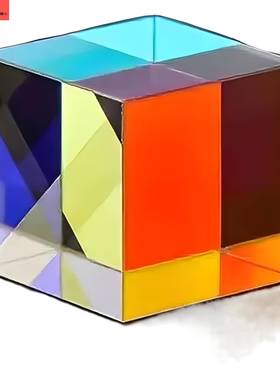 玻璃合色棱镜太阳捕手彩虹色阳光水晶光之立方块折射透明儿童礼物