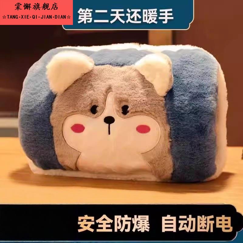 2025新款电热水袋充电防爆热敷专用插电毛绒可爱热宝暖水袋暖宝宝