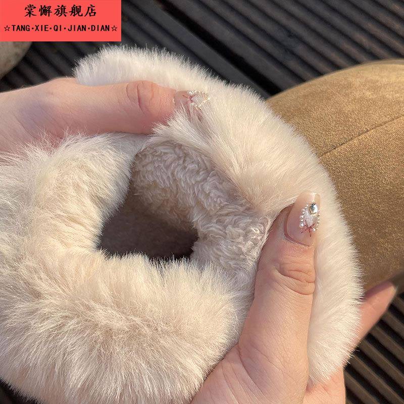 棉鞋女2025新款冬季加绒加厚底保暖防滑居家用棉靴外穿时尚雪地靴