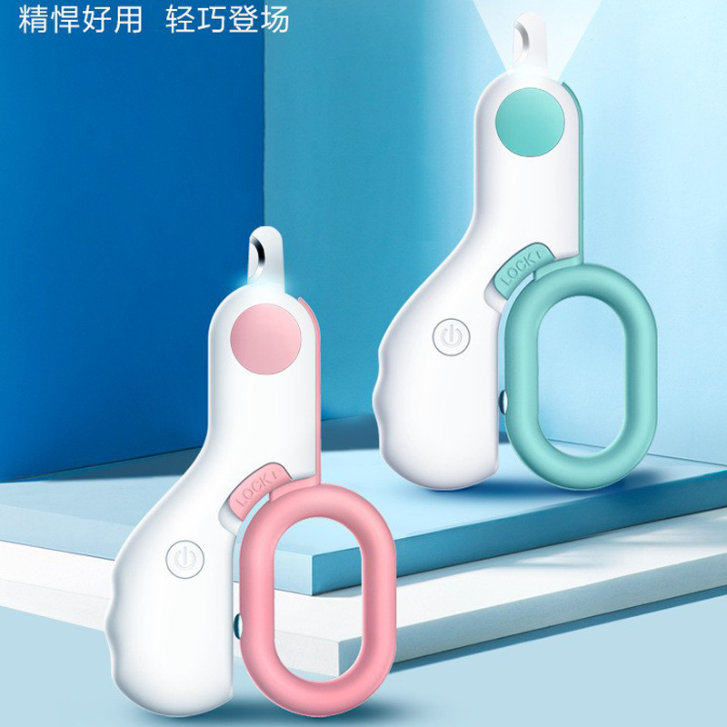 爆款mini宠物指甲剪猫咪指甲刀狗狗指甲钳LED照血线猫用品