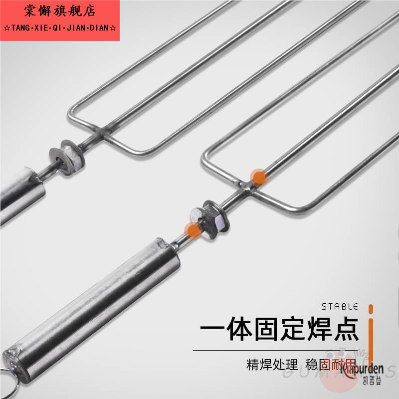 烤鸡50263专不用羊叉锈钢兔烤羊腿叉子羊排烤长叉木锈签柄不钢柄