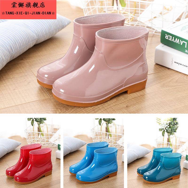 时尚男中筒雨靴半统防水鞋雨鞋防滑软底厨师种菜洗车工作胶桶鞋。