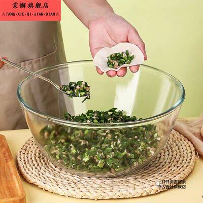 饺子馅专用盆包水饺调馅和馅凉菜拌菜盆家用玻璃沙拉搅拌和面盆碗