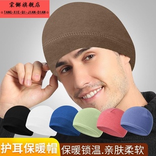 帽子男款睡眠防风保暖光头专用跑步帽子女老年人晚上睡觉戴的睡帽