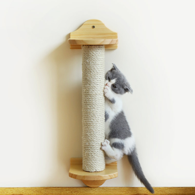 喵仙儿猫抓柱猫爬架宠物用品实木猫爬架麻垫柱猫猫用品逗猫玩具